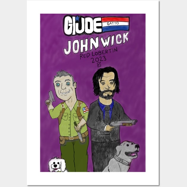 G.I. Joe Gatto X John Wick Wall Art by RedLobertin